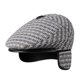 thumbnail image 1 of Gorra plana en forma de pata de gallo con orejeras para hombre, algodón/mezclilla, 26 x 20 x 8 cm, 1 of 2