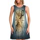 thumbnail image 1 of Balery Vintage Compass Vestidos de verano para mujer con estampado: vestido holgado sin mangas, vestido playero informal y cómodo para días calurosos., 1 of 7