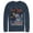 Navy Blue, variant on Men's Batman Joker Vintage Card  Long Sleeve Shirt Navy Blue Small