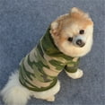 thumbnail image 3 of YUEHAO Dog Pet Clothes Hoodie Warm Sweater Puppy Coat Apparel L Pet Camouflage Sweatshirt L, 3 of 4