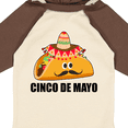 thumbnail image 4 of Inktastic Cinco De Mayo with Taco with Eyes Mustache and Sombrero Boys or Girls Long Sleeve Baby Bodysuit, 4 of 5