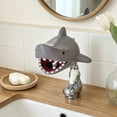 thumbnail image 1 of Shark Rallonge de Robinet Anti-Éclaboussures pour Lavabo de Salle de Bain, Ensemble, Résine Bleue Splash Guard Rallonge de Sortie d'Eau, 16 x 13 x 13 cm, 1 of 6