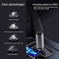 thumbnail image 3 of BQLQBQLQ 100W 4IN1 Retractable Car Charger USB Type C Cable For one Fast Charge Adap, 3 of 5