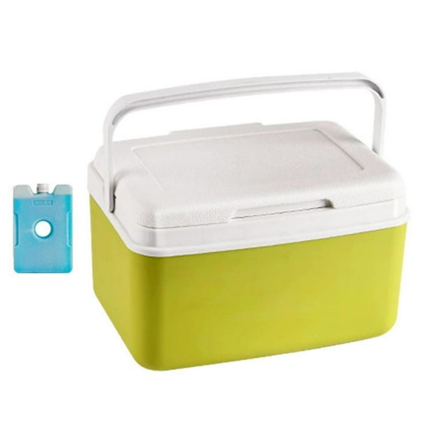 Nevera portátil para acampar, contenedor de almacenamiento aislado, contenedor de hielo multiusos para acampar al aire libre, cubo congelador móvil pa