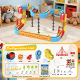 thumbnail image 4 of 88 pcs Magnetic Electric Train Set with 3D Magic Cube Track - Buildable Race Car Tracks for Kids Ages 4-8, STEM Learning Gift, 4 of 6