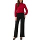 thumbnail image 2 of CAMISA DE CHIFFON CHIC INSPIRADA PARA MUJERES, OFICINA, CUELLO ALTO, MANGA LARGA, BLUSA L ROJA, 2 of 5
