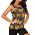 thumbnail image 2 of Womens Workout Tank Tops, pumpkin halloween ghosts Racerback Tank Tops Quick Dry Vest Sleeveless Athletic Yoga Gym, 2 of 7