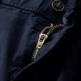 thumbnail image 4 of Eryao Mens Outdoor Work Cargo Shorts Elastic Waist Drawstring Shorts Knee Length Lightweight Short Pants with Pockets,Dark Blue,38, 4 of 9