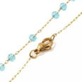 thumbnail image 3 of Stainless Steel Gold Rosary 6Mm Bead Necklace Cross Prayer Lobster Clasp N29, 3 of 3