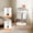 Chrome, variant on M MZG 4-Tier Metal Rack Storage Shelving Unit for Home Office Kitchen Living Room Bathroom (Chrome, 4 Tier, 11.8" D × 17.7" W× 41.9" H)