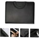 thumbnail image 5 of Zipper Portfolio Multifunctional Document Holder in Black Faux Leather, 5 of 5
