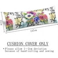 thumbnail image 2 of Chinoiserie Body Pillow Cover Flowers Long Pillow Case with Zipper Decorative Bedding Pillowcase Floral Throw Pillow Covers Farmhouse Soft Cushion Pillow Case for Bedroom,Couch,Home Gifts,20"x54", 2 of 5