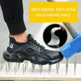 thumbnail image 3 of Steel Toe Cap Shoes Mens Lightweight Puncture-proof Safety Trainers, 3 of 5