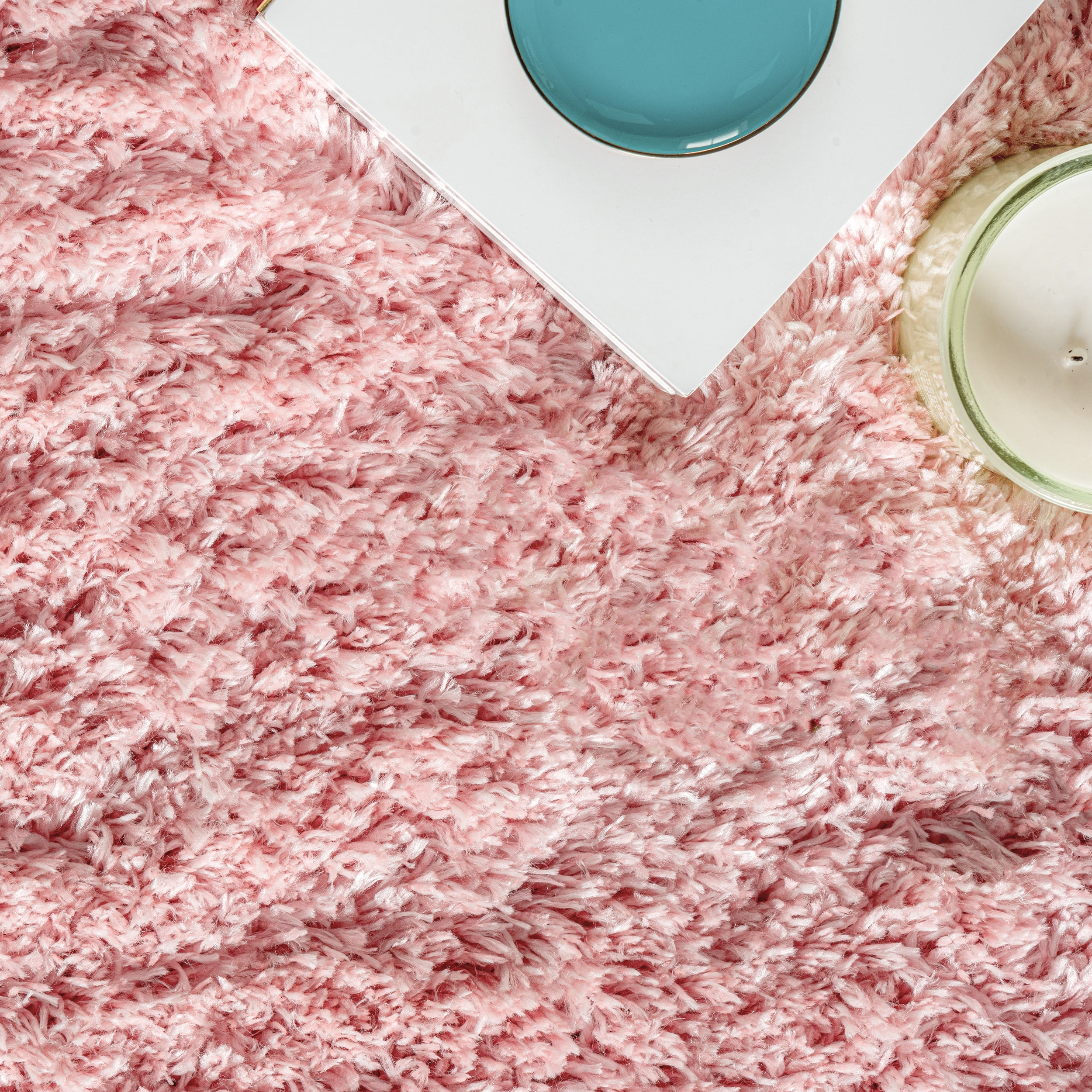 nuLOOM Soft & Plush Cloudy Shag Area Rug, 7' 10" x 10', Baby Pink