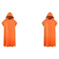thumbnail image 4 of Transemion Unisex Microfiber Robe Stay Dry And Comfortable After Relaxing Sauna Session orange 1 2Set, 4 of 6