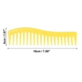 thumbnail image 4 of Unique Bargains Wide Tooth Hair Comb All Purpose Detangling Plastic Yellow, 4 of 6