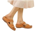 thumbnail image 3 of NOKIO Womens Slip on Espadrilles Wedges Sandals Women's Platform Wedge Comfort Cross Strap Flowers Slide Sandals Shock Absorbtion Breathable holes Arch Support Footbed Indoors Or Outdoors Slip On, 3 of 8
