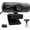 Black, variant on Webcam with Microphone, 1080P Webcam Built-in Dual Noise Reduction Mics, Fixed Focus, Magnetic Privacy Cover