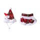 thumbnail image 2 of Gorro de Papá Noel para mascotas con bufanda. Lindo disfraz navideño para mascotas, ideal para festivales y eventos. M, 2 of 9