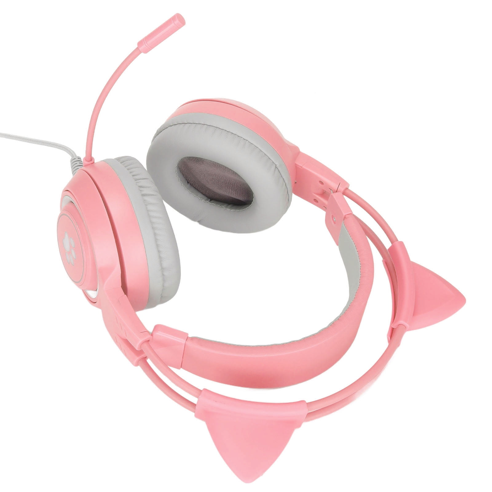 Casque de Jeu Oreilles de Chat Casque Oreilles de Chat SYG25 Casque de Jeu Oreilles de Chat USB+3.5mm Prise en Charge du Volume Microphone Mutepin