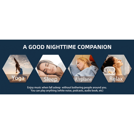 3D Bluetooth Sleep Headphone Eye Mask - Surround Music for Travel, Meditation & Sleep
