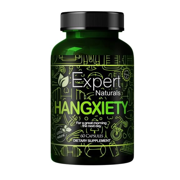 Expert Naturals Hangxiety 100% Natural Dietary Supplement 60 Capsules