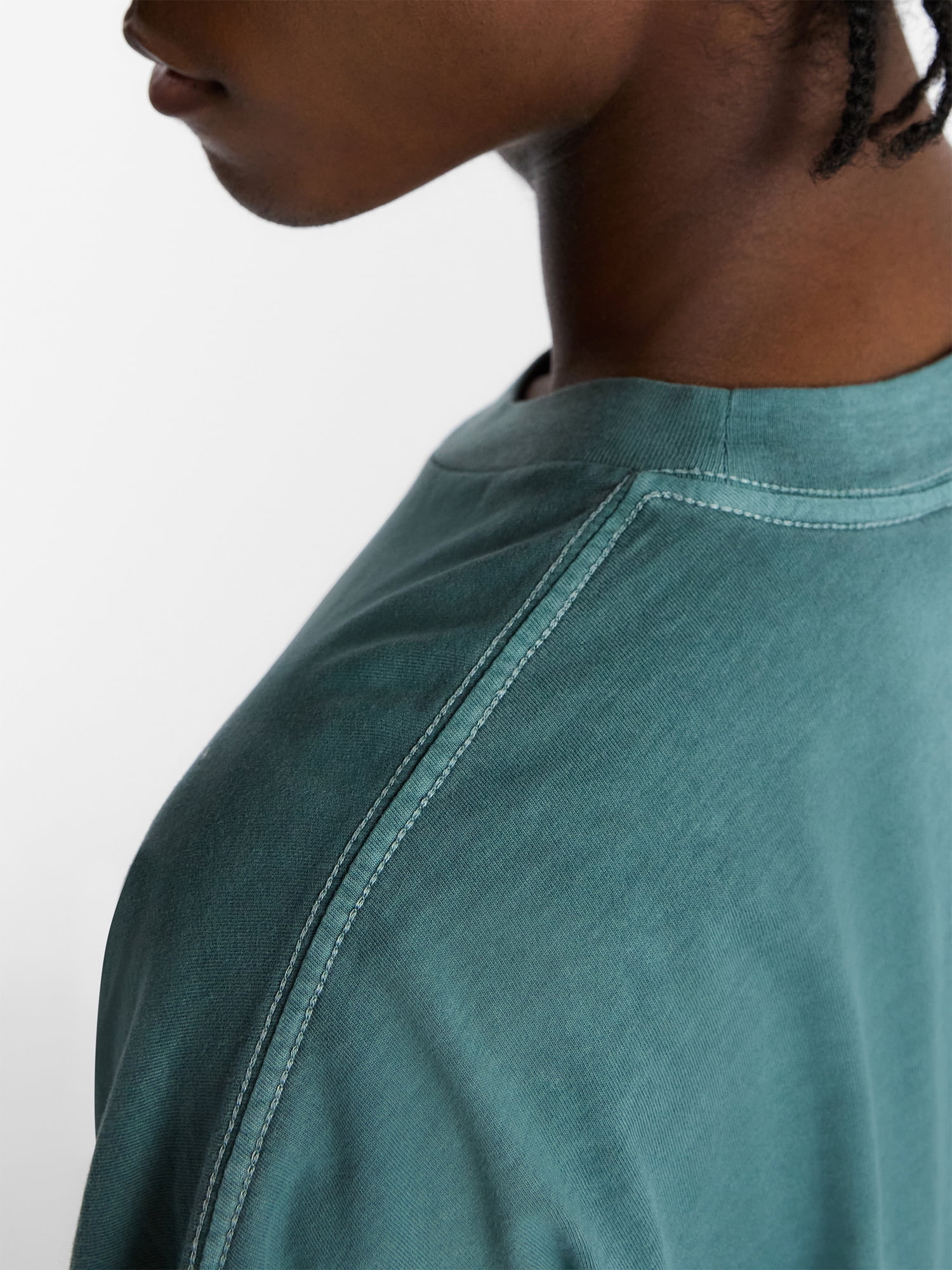 No Boundaries Men's Oversized Boxy Tee with Short Sleeves, XS-4XLT