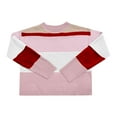 thumbnail image 4 of vigerkar Womens Color Block Loose Sweaters 2025 Winter Trendy Casual Oversized Y2k Going Out Striped Pullover Tops (Red, XXL), 4 of 5