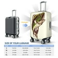thumbnail image 4 of Daiia Largemouth Bass Fish (3) Luggage Cover, Thickened Washable Travel Luggage Covers, Elastic Unique Baggage Covers for 18-20 inch Luggage-Large, 4 of 7