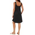 thumbnail image 3 of INSPIRE CHIC Womens Nightgown Sleeveless Sleepwear Printed Scoopneck Nightshirts Tank Wide Strap Sleep Dress with Pockets S Black, 3 of 6