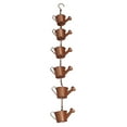 thumbnail image 3 of Cadena de lluvia para tetera, elegante y estable, de metal, para colgar en el jardín., 3 of 14