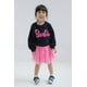 thumbnail image 2 of Vestido Barbie French Terry para niñas grandes, negro, 14-16 años, 2 of 6