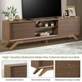 thumbnail image 4 of Aukfa Modern TV Stand for TVs up to 70" - TV Cabinet with 2 Sliding Door for living Room - Walnut, 4 of 8