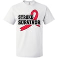 thumbnail image 3 of Inktastic Stroke Survivor with Red Ribbon T-Shirt, 3 of 5