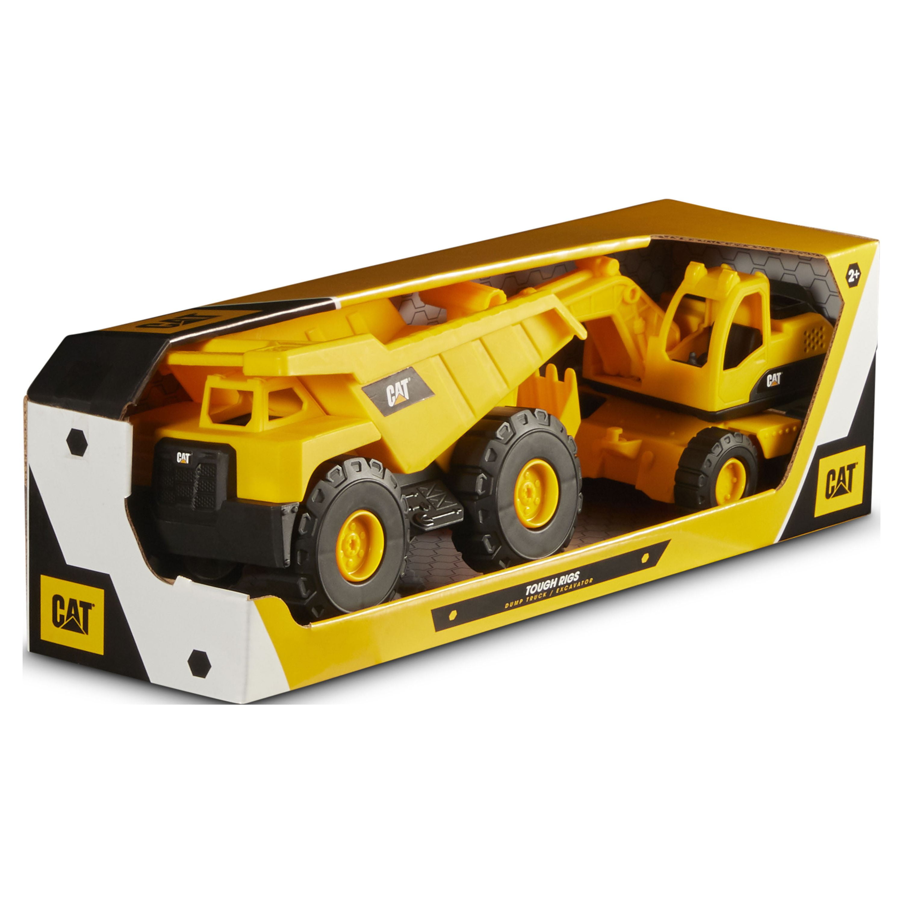 Caterpillar Tough Rigs Dump Truck and Excavator 2PK
