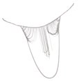 thumbnail image 3 of Cadena del cuerpo Sunnimix para Mujer aleación plata, 3 of 8