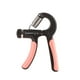 thumbnail image 1 of 2 piezas de ejercitador de músculos de mano, agarre ajustable, entrenador de fuerza de muñeca contable, portátil, forma de R, resorte de acero, negro y rojo, 1 of 12