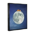 thumbnail image 3 of Stupell Industries Fox Sleeping Night Sky Moon Graphic Art Jet Black Floating Framed Canvas Print Wall Art, Design by Carrie Ann Grippo-Pike, 3 of 6