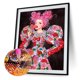 thumbnail image 1 of Cuadros Decorativos Kits de pintura de diamantes Fashion Lady Taladro de forma especial parcial 30x40cm (KA438) Wdftyju embutido en tela, 1 of 8