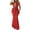 Red, variant on LYEAA Long Maxi Dresses for Women Sleeveless One Neck Glitter Sequin Dress Off Shoulder Elegant Dress Solid Color Cutout Evening Gown Cocktail Dress Fashion Dress Dress Black S
