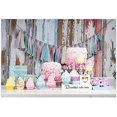 thumbnail image 1 of BSDHOME Polyester 7x5ft Birthday Cake Colorful Holiday Gift Newborn Background, 1 of 2