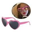 thumbnail image 6 of fenteer 2xSpecial Effects Heart Shaped Sunglasses Love Fashion Eyewear for Party Pink 2 Pcs, 6 of 8