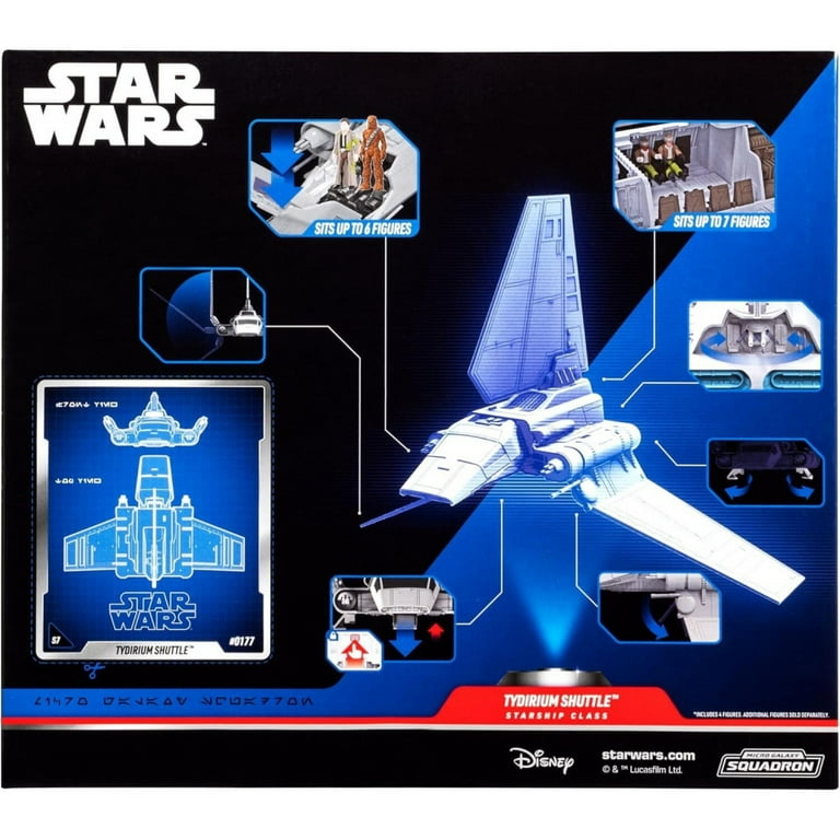 Star Wars Micro Galaxy Squadron Tydirium Shuttle Vehicle, 7-inch