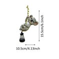thumbnail image 3 of Solar Animal Garden Hanging Light Forest Animal Swing Lamp Ornament Outdoor with Koala Design Warm Glow Hanging Lantern Decor for Tree Branch Patio Yard Balcony Decoration, 3 of 4
