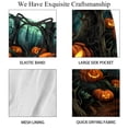 thumbnail image 4 of luoweisi Men's Beach Shorts Quick Dry Swim Trunks with Mesh Lining Halloween Pumpkin L, 4 of 5