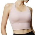 thumbnail image 4 of Sports Bras for Running Women Back-Smoothing Bra Feature V-Neck Nursing Bra Style W-1406 Hook and Eye Closure Workout Sports Bras Brown M, 4 of 6