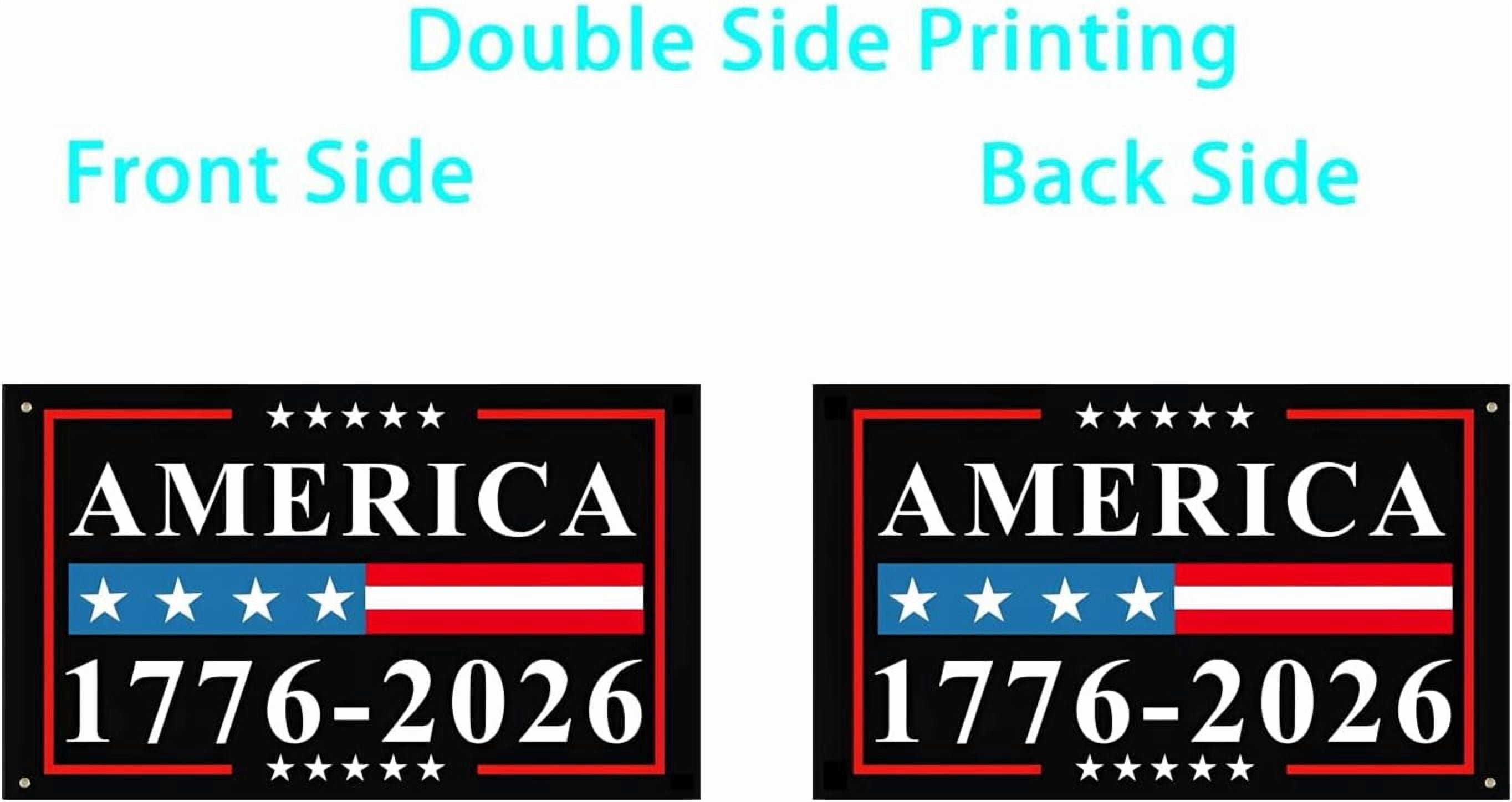 USA 250th Anniversary Celebration Flag, Polyester Banner with Grommets, 3x5 Feet, Special Edition America 250