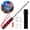Red Black, variant on FIASON 8.2FT Telescopic Handheld Flag Pole, 10-Section Stainless Steel Collapsible Flagpole, Multi-Use as Teaching Pointer Hiking Stick for 250th Anniversary Parade Garden Patio Decor