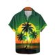thumbnail image 5 of Camisas de Manga Larga para Hombres Moda Casual Floral Estampado Hawaiano Solapa Botón Superior, Ligero para Primavera Verano, 5 of 8
