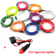 thumbnail image 3 of Venta caliente 1M/2M/3M/5M iluminación interior del coche tira de LED decoración guirnalda cuerda de alambre tubo línea flexible luz de neón USB Cigar Drive, 3 of 5
